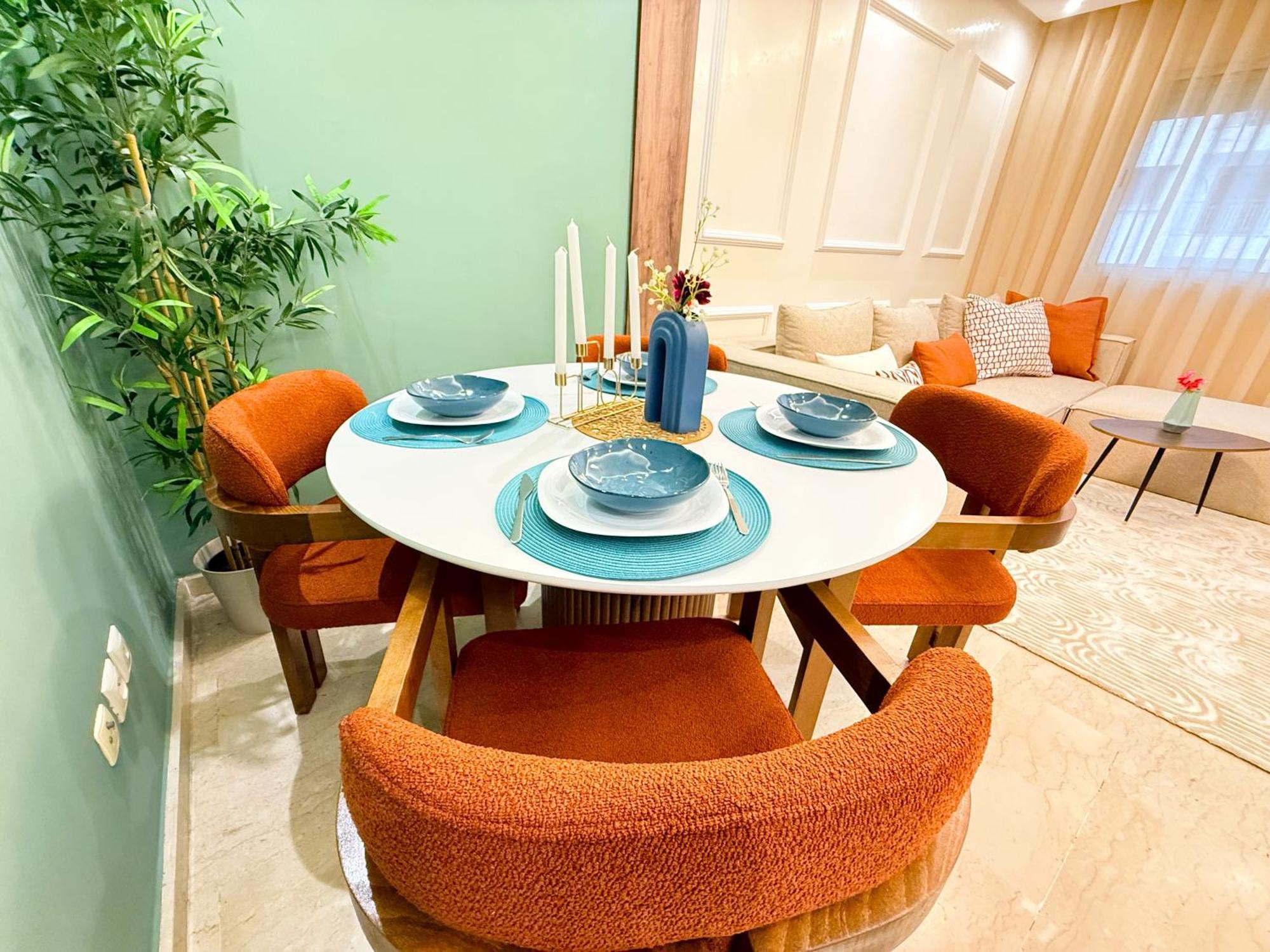 شقة Architects Haven In Luxury 3br - Near Train & Tramway الدار البيضاء